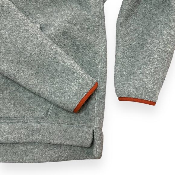 MADEWELL Polartec Thermal Pro Pullover Fleece Hoodie Sherpa Half Zip Cozy Gray - Picture 10 of 15